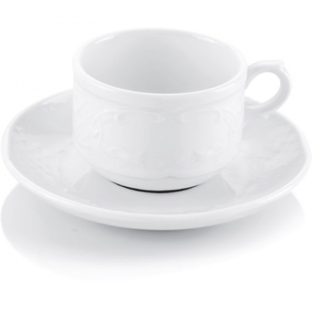 Чашка с блюдцем 220мл FLORA детальная картинка 