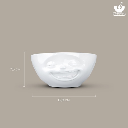 Чаша 350мл Tassen Laughing белая детальная картинка 
