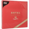 Салфетка 40x40см ROYAL Collection красная, 20шт детальная картинка 