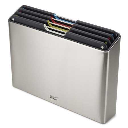 Набор разделочных досок 34x24см Folio Steel стальной, 4шт - 60170 Joseph Joseph детальная картинка 