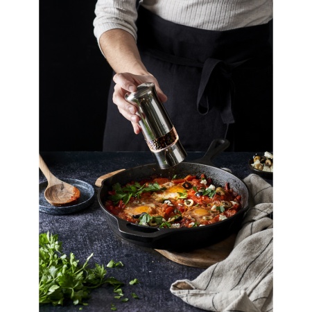 Электрическая мельница для соли ZELI Stainless Steel 14см детальная картинка 