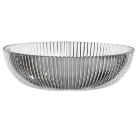 Салатник стеклянный 20.5x6см Aria прозрачный детальная картинка 