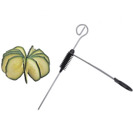 Нож карбовочный (пружинка) из нержавеющей стали 175мм детальная картинка 