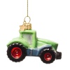 Новогоднее украшение из стекла Vondels "Зеленый трактор" 7.5см детальная картинка 