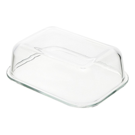 Масленка стеклянная 18x14x6см детальная картинка 