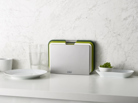 Набор из 3 разделочных досок 30x20см Nest Regular зеленый - 60163 Joseph Joseph детальная картинка 