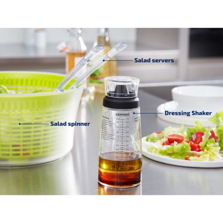 Шейкер для заправки салатов 300мл 7.4х20см детальная картинка 