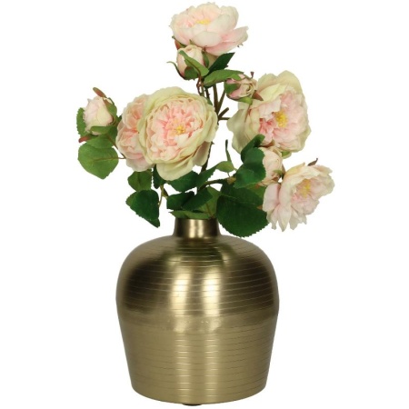 Ваза для цветов Aluminum Gold 15.2x15.2x16см детальная картинка 