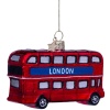 Новогоднее украшение из стекла Vondels "Лондонский автобус" 7.5см детальная картинка 