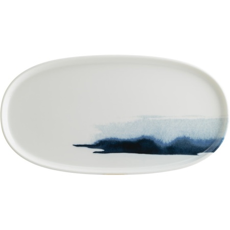 Блюдо, тарелка овальная 30x16см BLUE WAVE Hygge детальная картинка 