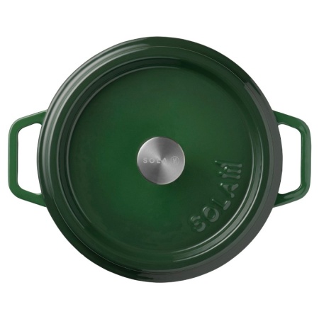 Кокот с крышкой Ø24см 3.5л зеленый детальная картинка 