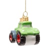 Новогоднее украшение из стекла Vondels "Зеленый трактор" 7.5см детальная картинка 