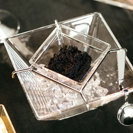 Икорница 14x(h)10см TORCELLO с ложечкой детальная картинка 