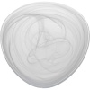 Блюдо стеклянное 21x21x(h)2.5см Tria белый дым детальная картинка 