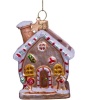 Новогоднее украшение из стекла Vondels "Пряничный домик" 9.5см детальная картинка 