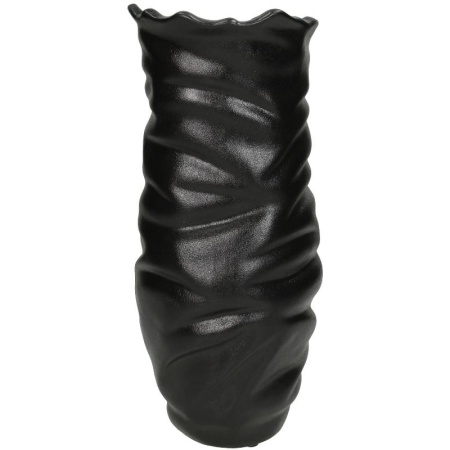 Ваза для цветов Fine 12.4x12.4x30см черная детальная картинка 