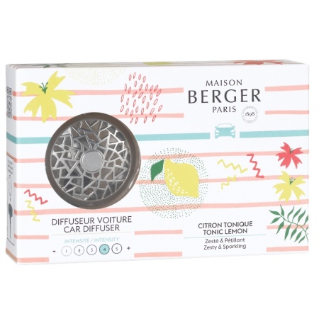 Автомобильный аромадиффузор-клипса «Ривьера» с ароматом «Лимонные дольки» (Tonic Lemon) детальная картинка 