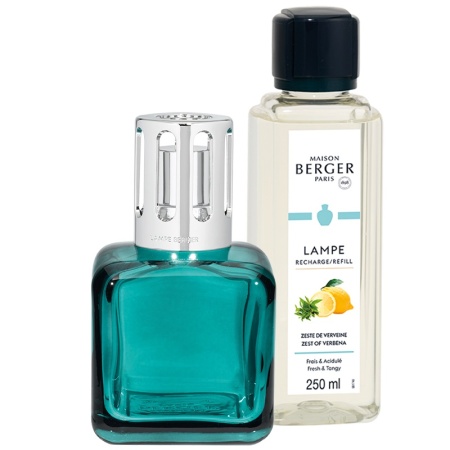 Подарочный набор «‎Куб» лампа Берже с ароматом «Цедра вербены» (Zest Of Verbena) 250мл детальная картинка 