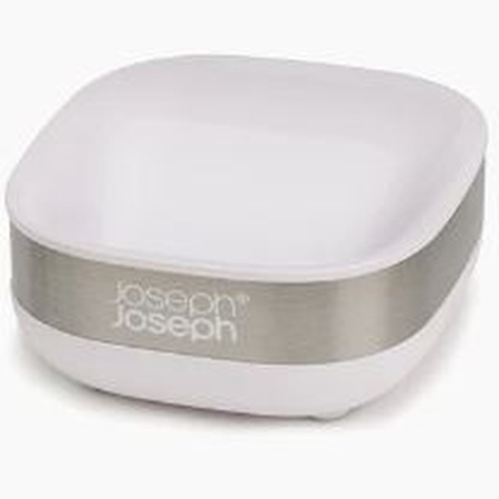 Мыльница Slim Steel белая - 70533 Joseph Joseph детальная картинка 