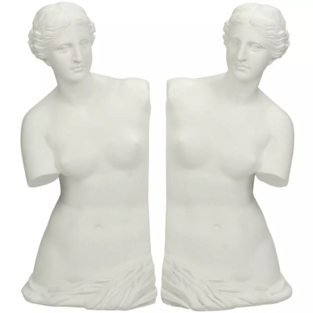 Набор держателей для книг "Венера" 23.4x12.5x26.3см белый детальная картинка 