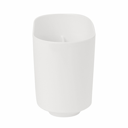 Стакан для зубных щеток Step белый 13x8x10см детальная картинка 