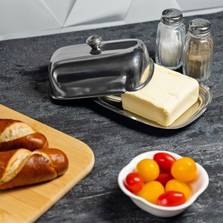 Масленка 15.5x11.5см KING Hoff нерж.сталь детальная картинка 