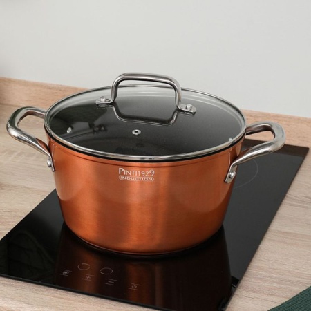 Кастрюля Ø24см 5л MATERIC с антипригарным покрытием детальная картинка 