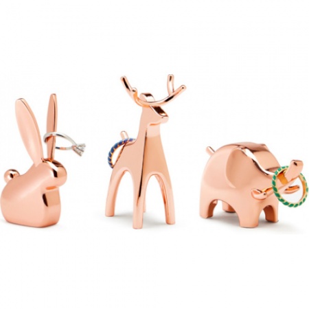 Подставки для колец Anigram 3 штуки медь детальная картинка 