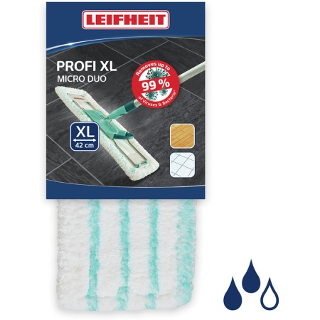 Сменная насадка для швабры Profi XL 42см micro duo тряпка для всех типов полов детальная картинка 