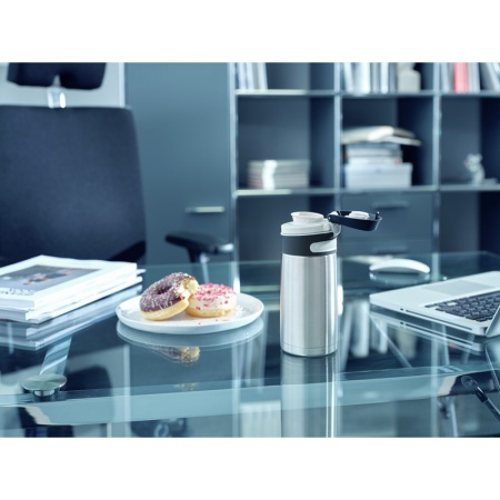 Термокружка 350мл Flip silver детальная картинка 