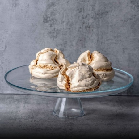 Блюдо стеклянное на ножке Ø31x(h)9.5см Solar прозрачное детальная картинка 