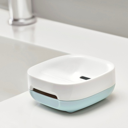 Мыльница Slim бело-голубая - 70502 Joseph Joseph детальная картинка 