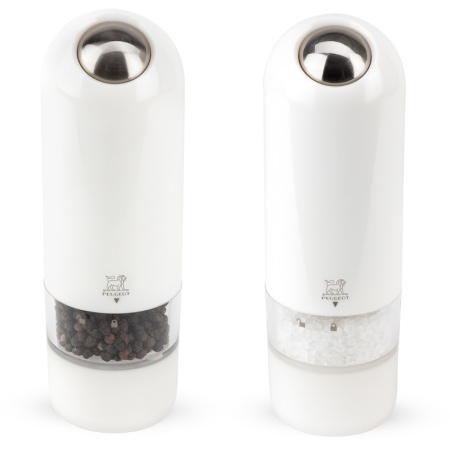 Набор электрических мельниц для соли и перца ALASKA White 17см детальная картинка 