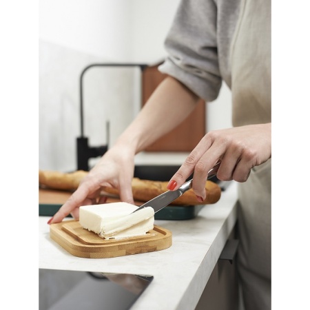 Масленка стеклянная 18x14x6см детальная картинка 