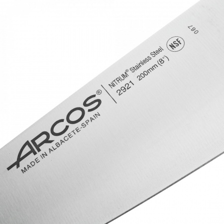 Нож поварской 20см шеф-нож 2900 черный детальная картинка 