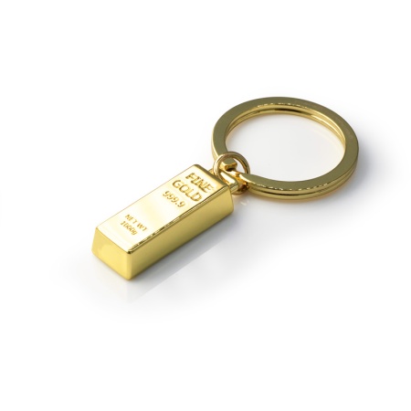 Брелок для ключей "Слиток золота" детальная картинка 
