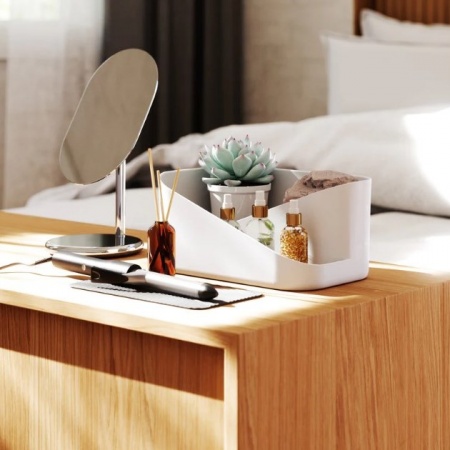 Бьюти-органайзер GLAM белый детальная картинка 