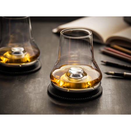 Набор стаканов для дегустации виски на охлаждающей подставке Les Impitoyables, 2шт детальная картинка 