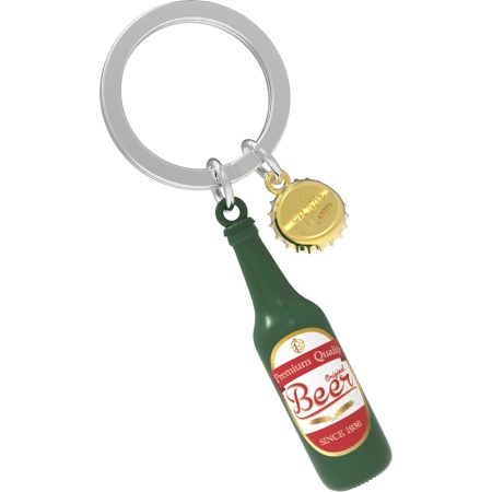 Брелок для ключей "Бутылка пива" детальная картинка 