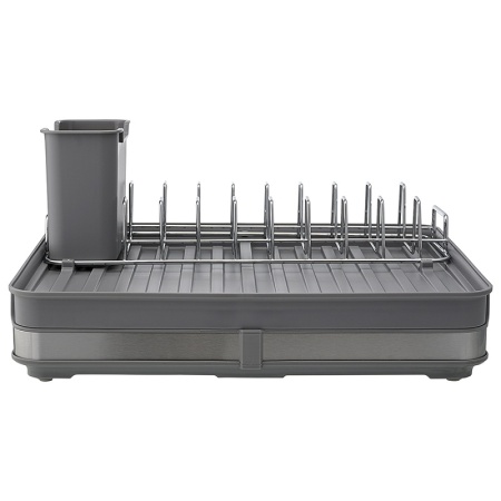 Сушилка для посуды раздвижная большая Atle серая — Smart Solutions детальная картинка 