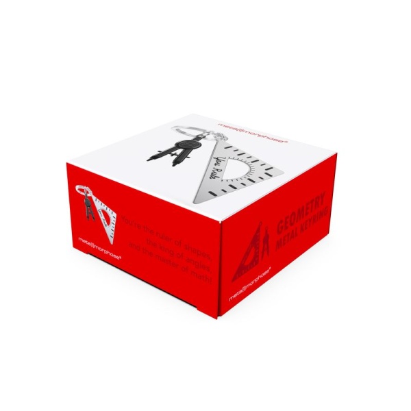 Фото Брелок для ключей "Линейка и циркуль"