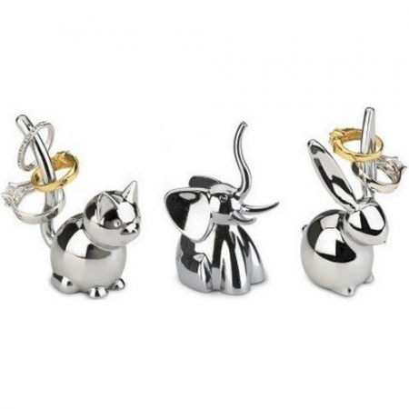 Подставки для колец Zoola 3 штуки хром детальная картинка 