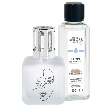 Подарочный набор «‎Куб» лампа Берже с ароматом «Нежность хлопка» (Cotton Caress) 250мл детальная картинка 