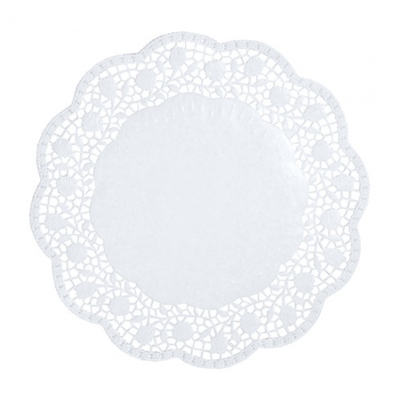Салфетки кружевные Ø30см, 100шт детальная картинка 