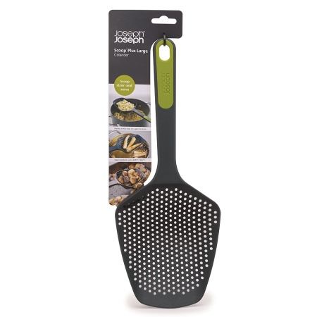 Ложка-дуршлаг Scoop Plus большая серая - 10160 Joseph Joseph детальная картинка 