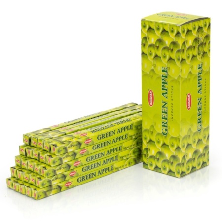 Благовония Krishan Green Apple (Зеленое яблоко) детальная картинка 