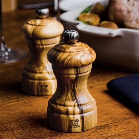 Набор мельниц для соли и перца BISTRO DUO Olive Wood 10см – ZIRLION детальная картинка 