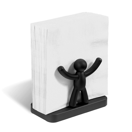 Салфетница Buddy, черная детальная картинка 