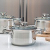 Набор посуды Furore high – 4 предмета – 3 кастрюли и сотейник детальная картинка 