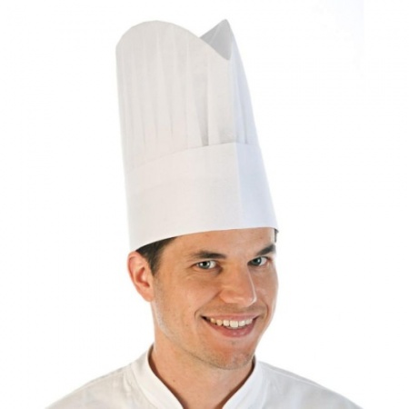 Колпак для повара 23см, 10шт детальная картинка 